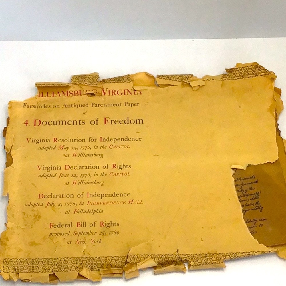 💚 4 documents of Freedom - Souvenir
